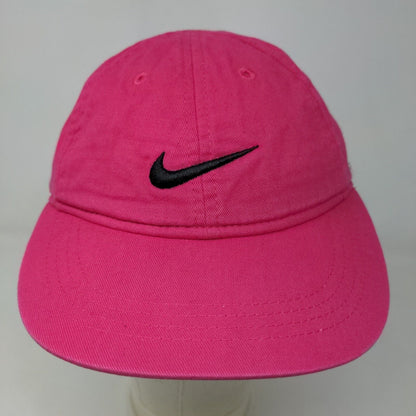 Nike Girl's Strapback Hat Pink Size Child Embroidered Swoosh Logo