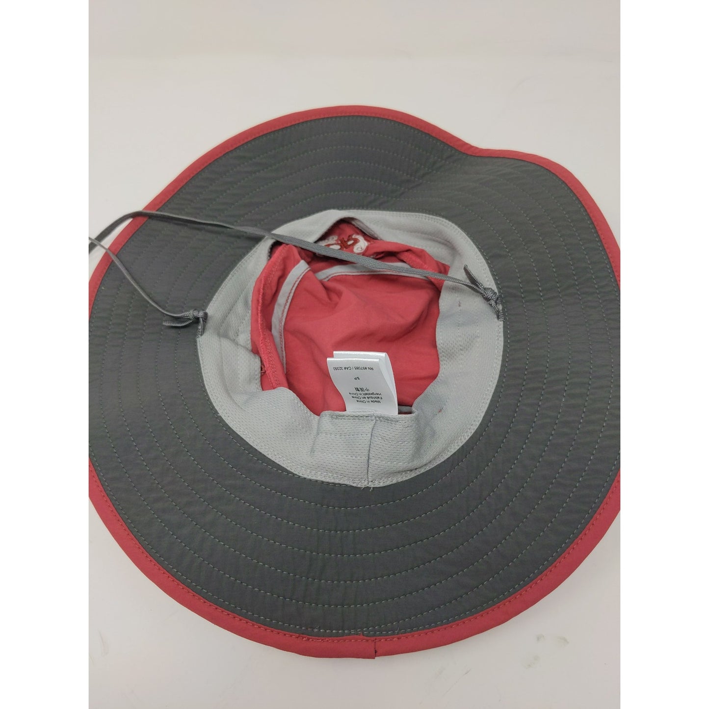 Boonie Sun Wide Brim Hat Size S Red 100% Nylon Embroidered Logo