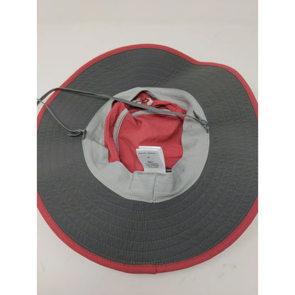 Boonie Sun Wide Brim Hat Size S Red 100% Nylon Embroidered Logo