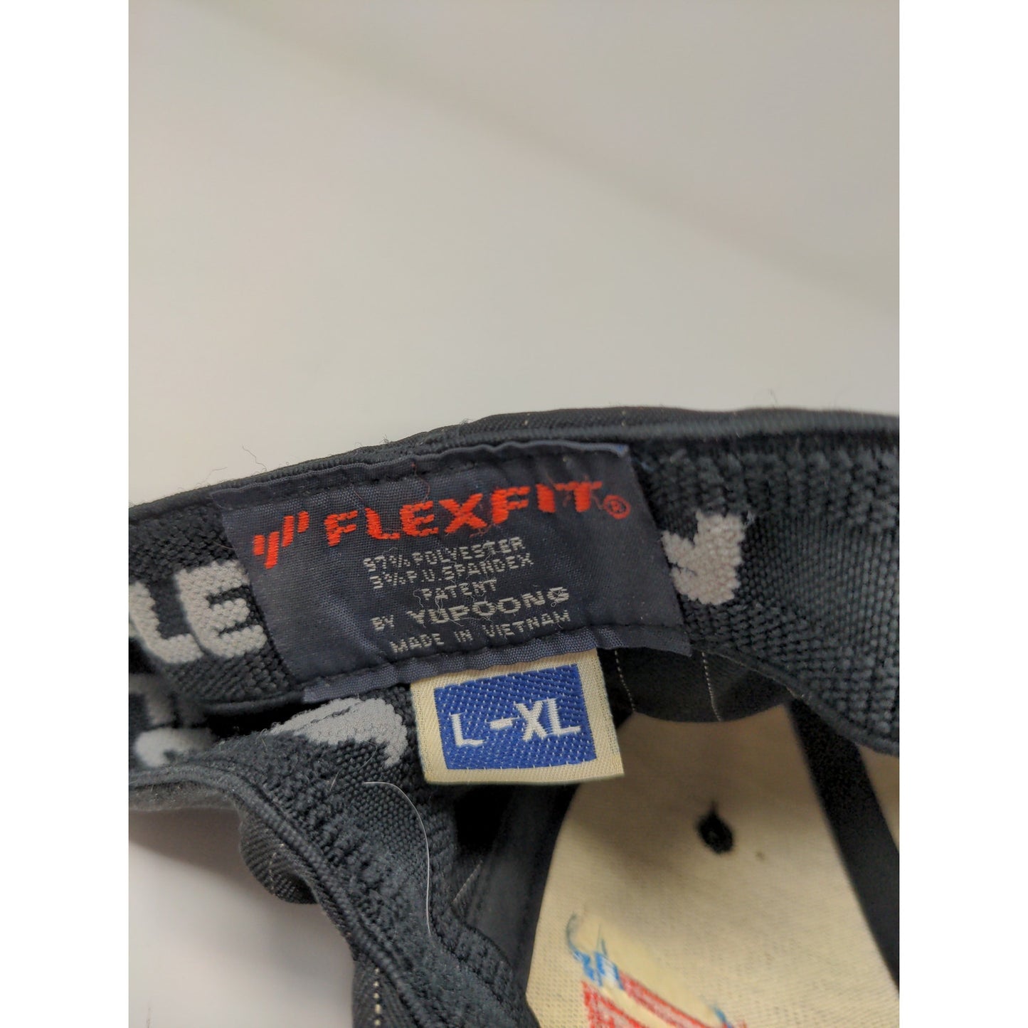 Rising Star Racing FlexFit Hat Size L-XL Black Embroidered Star Logo Spell Out