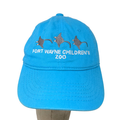 Jacobson Boys Strapback Hat Blue Fort Wayne Children's Zoo Embroidered Logo