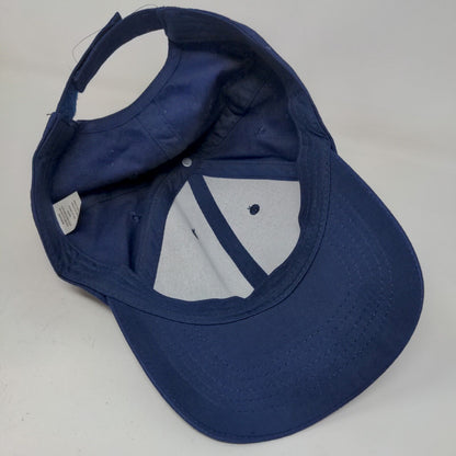 Unbranded Men's Strapback Hat Blue Sapphire Size OSFM Blank Logo