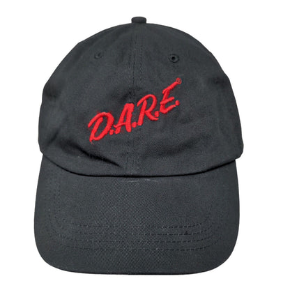 Unbranded Men's Slideback Hat Black Adjustable Vintage D.A.R.E. Drugs Logo