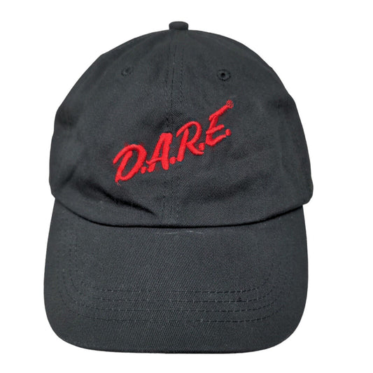 Unbranded Men's Slideback Hat Black Adjustable Vintage D.A.R.E. Drugs Logo