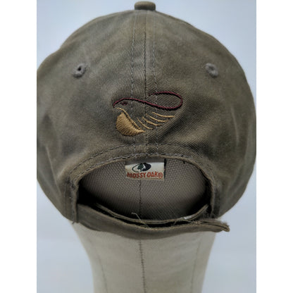 US Smokeless Tobacco Co Mossy Oak Camo Strapback Hat  Brown SEE DESC