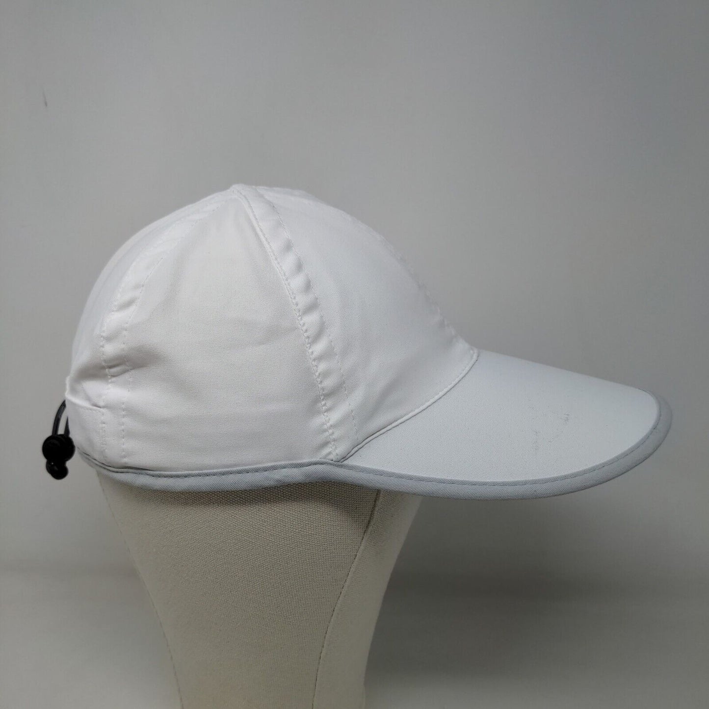 Coolibar UPF 50+ Men's Lenny Sport Cap White Size S/M Drawstring 100% Polyester