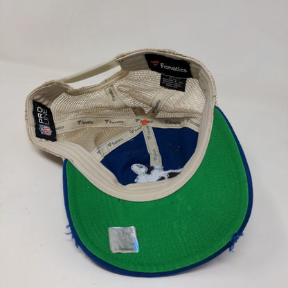 Fanatics Men's Snapback Mesh Back Hat Blue White NFL Pro Line Indianapolis Colts