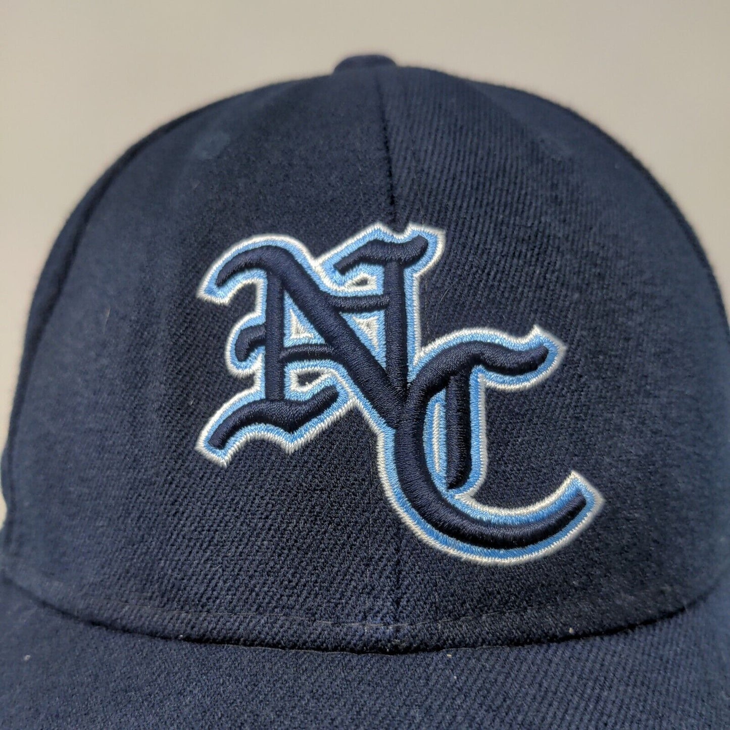 Top of the World Men's Hat Cap Blue One Fit Embroidered Logo NC