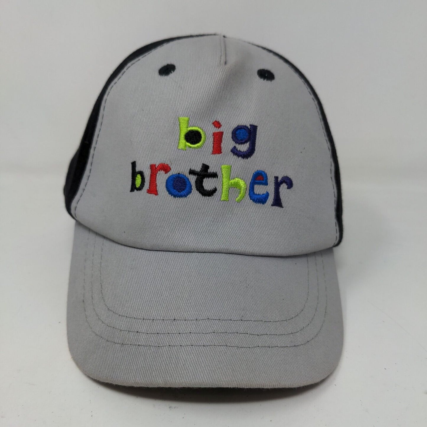 Unbranded Boys Toddler Strapback Hat Gray Size 2-3 Years Embroidered Big Brother