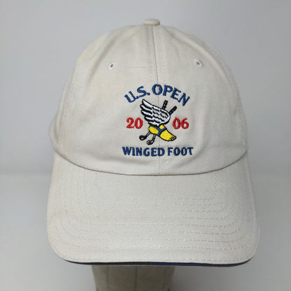 USGA Men's 2006 U.S. Open Winged Foot Slideback Hat Tan Adjustable Embroidered