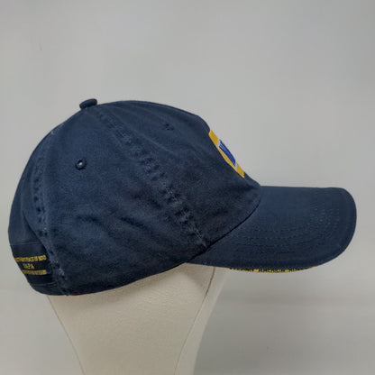 NAPA Auto Parts Men's Strapback Hat Blue Size OSFM Embroidered Logo Cotton