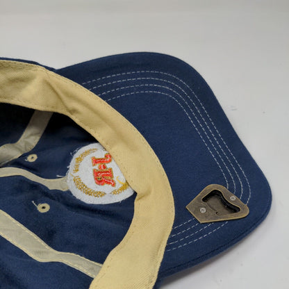 JR Cigars Men's Strapback Hat Blue Adjustable Embroidered Logo