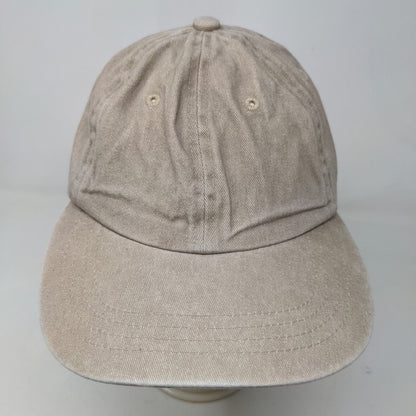 Unbranded Men's Slideback Hat Beige Size OS 100% Cotton Vent Holes