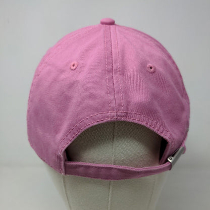 Aerie Women's Slideback Hat Pink Size OS Embroidered Sun Logo 100% Cotton