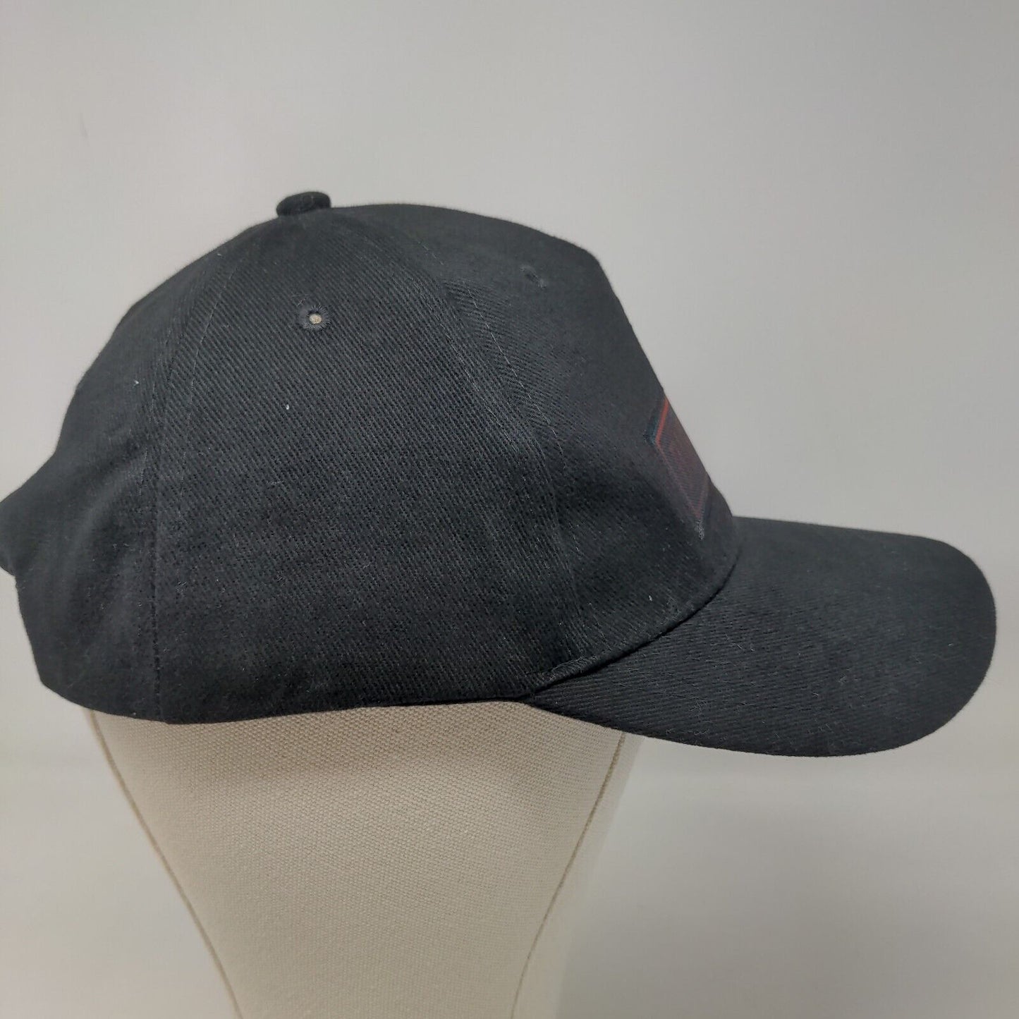 Burn Box Men's Double Snapback Hat Black OSFM 100% Cotton Embroidered Logo