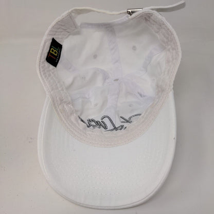 TBL Men's Slideback Hat White Adjustable Embroidered St. Lucia Logo Tourist