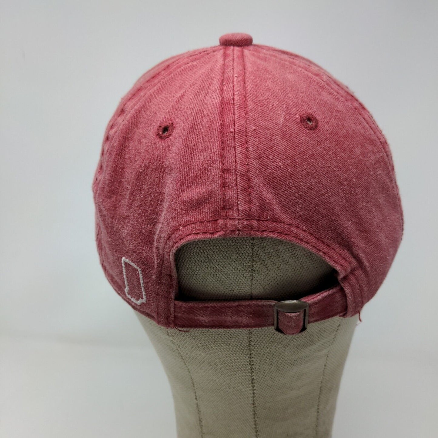 Home Free Men's Slideback Hat Red OSFM Indiana Flag Embroidered Logo
