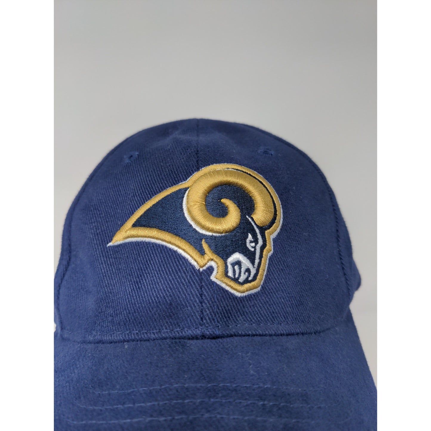 Reebok NFL Long Angeles Rams Strapback Hat OSFA Blue Embroidered Logo SEE DESC