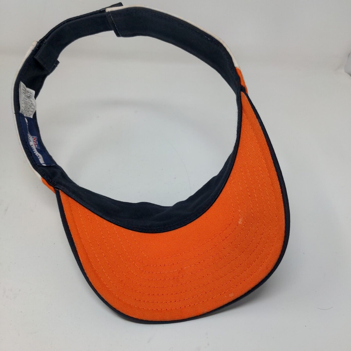 Reebok NFL Chicago Bears Strapback Sun Visor Blue OSFA Embroidered Logo