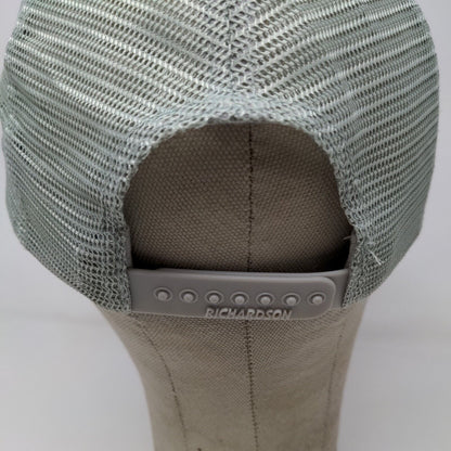 Fessler Bowman Mens Snapback Meshback Gray Camo Hat Size M/L Embroidered Logo