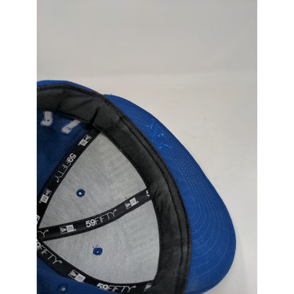 NFL Indianapolis Colts New Era 59Fifty Fitted Hat Size 7 1/8 Blue Embroidered