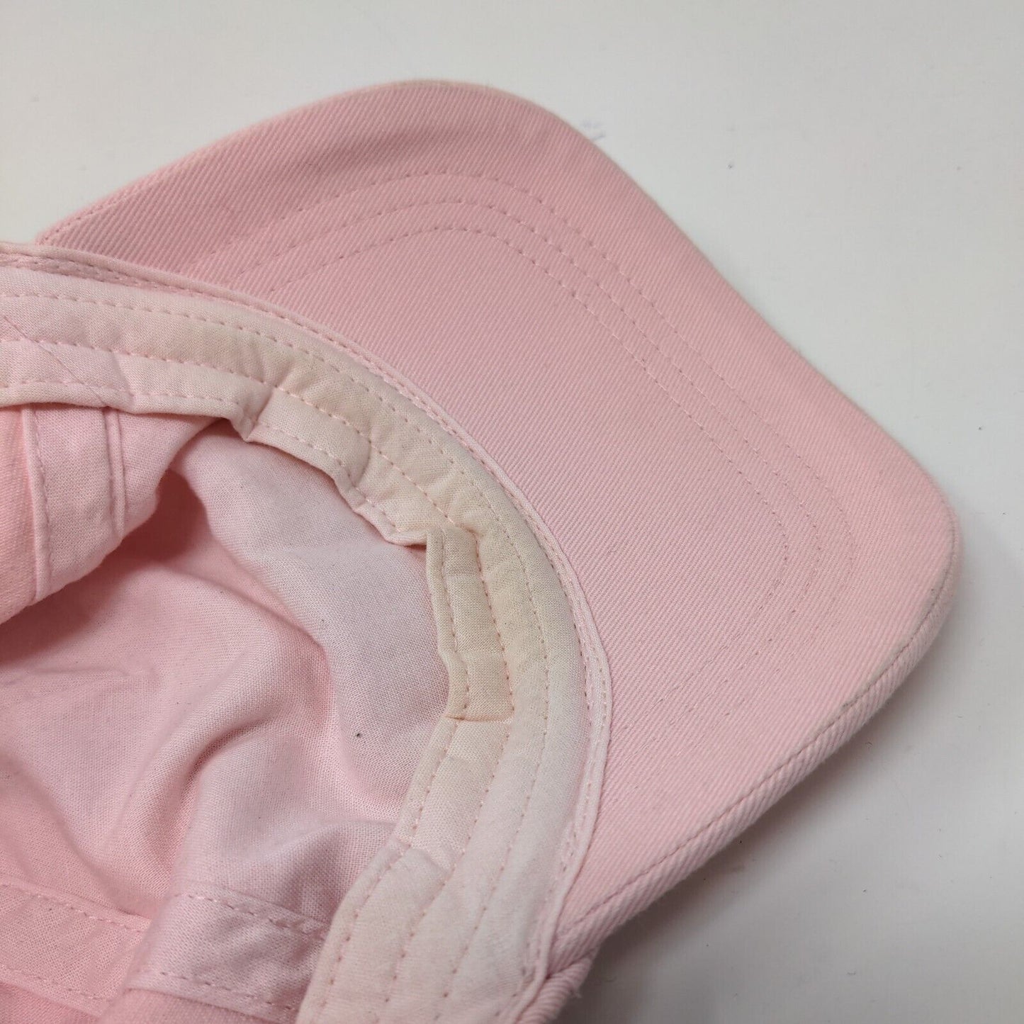 Old Navy Girl's Stretchy Hat Pink Size M Embroidered Logo 100% Cotton