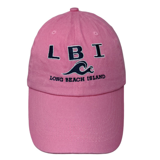 DMR Classic Women's Strapback Hat Pink Adjustable Long Beach Island Tourist Cap