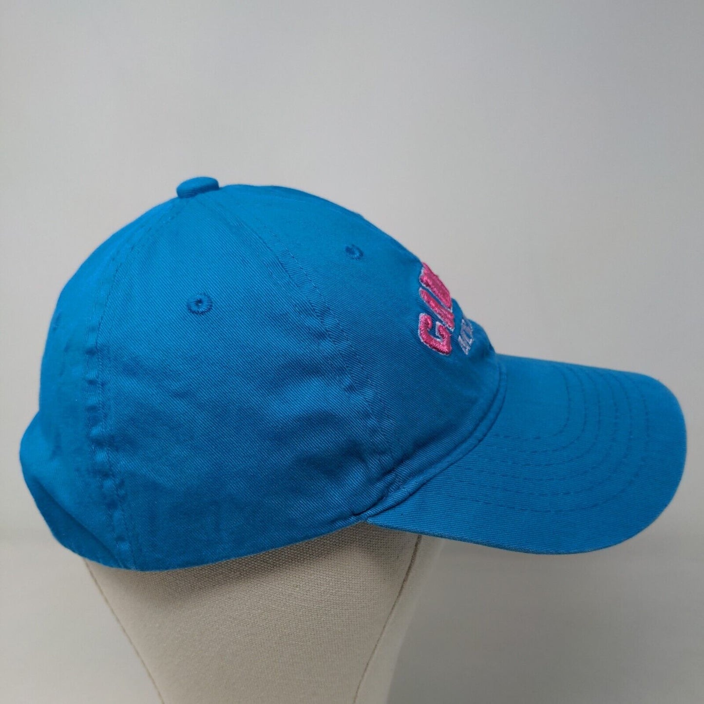 DKPS Men's Strapback Hat Blue Adjustable Embroidered Cancun Mexico Logo