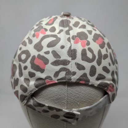 Disney Junior Girl's Minnie Mouse Strapback Hat Multicolor OS Leopard Print