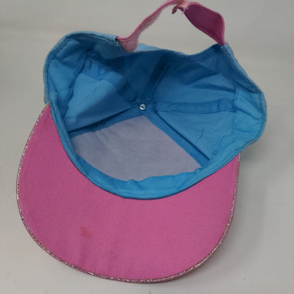 Disney Minnie Mouse Girl's Strapback Hat Blue Pink Adjustable Graphic Logo