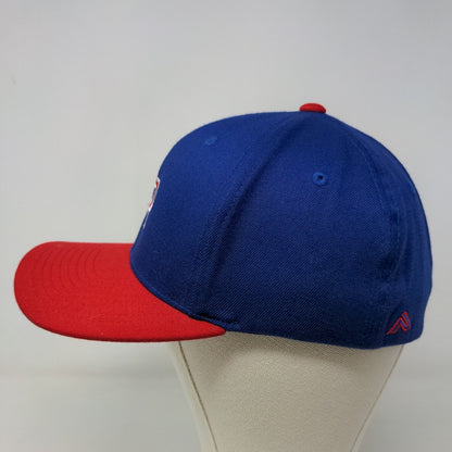 Pacific Headwear Men's Fitted Hat Blue Red Size S/M Embroidered SR Logo