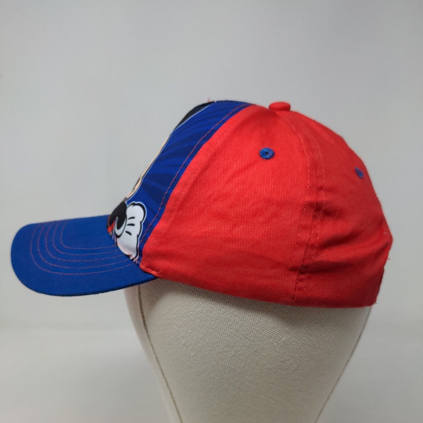 Disney Mickey Mouse Boy's Snapback Hat Blue Red OSFM Graphic Logo