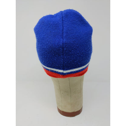 PrepGear Beanie Hat 100% Acrylic Red White Blue Embroidered WB Logo