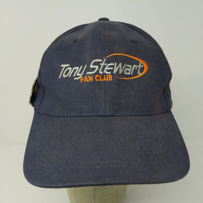Tony Stewart Fan Club Snapback Hat W/ Vintage 1st Win 1999 Pin Blue