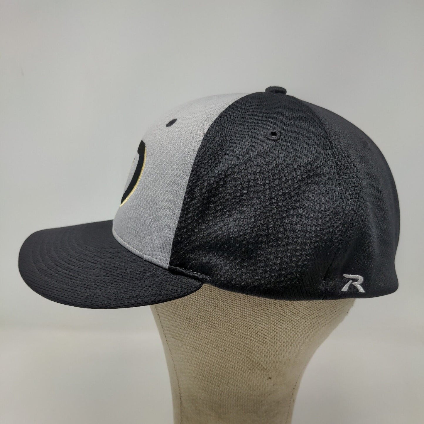 Richardson Men's Fitted Hat Black Gray Size Small-Medium Embroidered