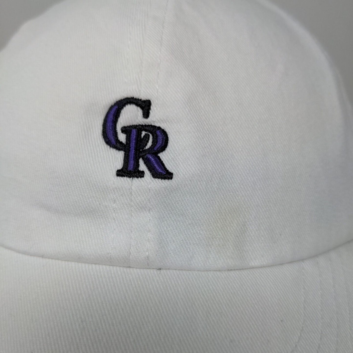 Under Armour Men's Slideback Hat White Size OSFA Embroidered Colorado Rockies