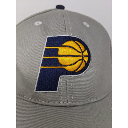 Main Gate Indiana Pacers Lucas Oil Strapback Hat Embroidered Logo Cap Gray