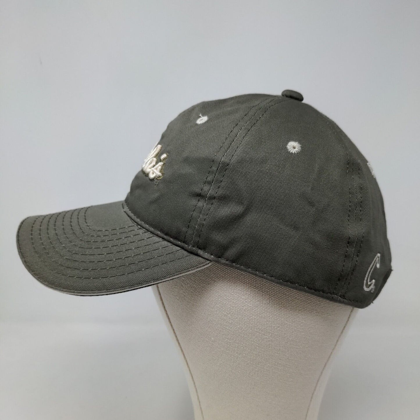 Cabela's Men's Slideback Hat Gray Beige Size OSFM Embroidered Logo