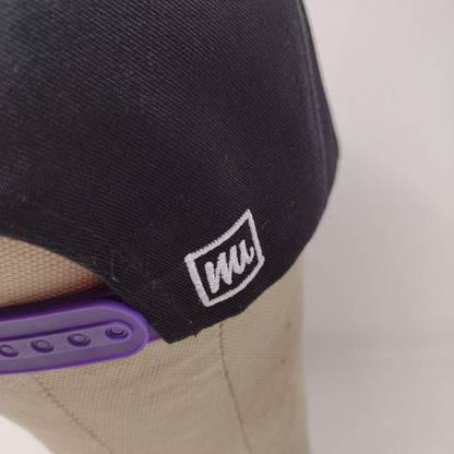 Me Undies Black Purple Adjustable Snapback Baseball Hat Cap Embroidered