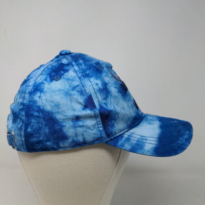 Stitch Men's Slideback Hat Blue Tie Dye Embroidered Logo Vent Holes