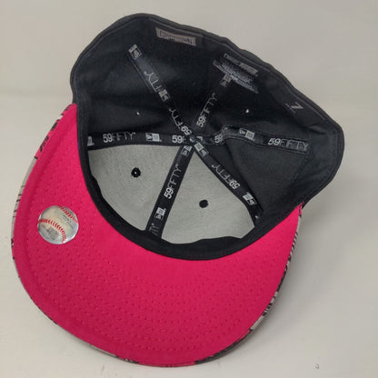 New Era Men's Fitted Hat Black Size 7 55.8CM Chicago White Sox Logo Cooperstown