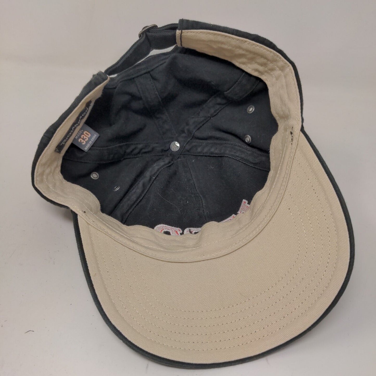 Richardson Men's Izod Slideback Hat Black Adjustable Embroidered Logo Model #330