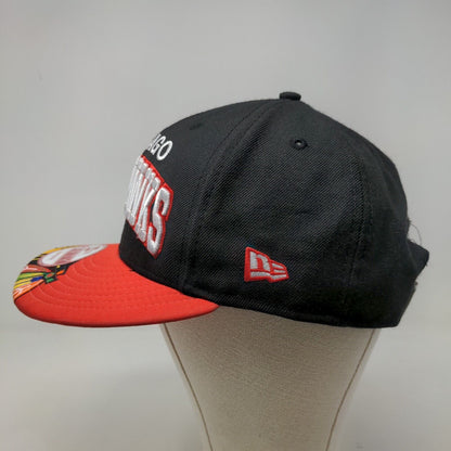 New Era 9Fifty Men's NHL Chicago Blackhawks Snapback Hat Black OSFM Big Logo