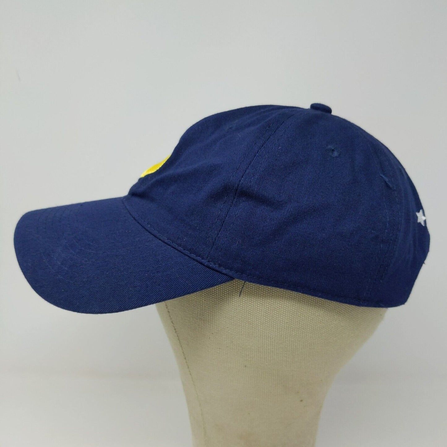 Sailor Moon Women's Strapback Hat Blue Embroidered Luna Moon Logo Anime Toei