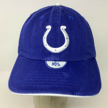 NFL Indianapolis Colts Baseball Hat White Horseshoe Slideback Adjustable OSFA
