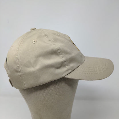 Rock Bottom Mug Club Men's Hat Tan Adjustable Slideback Embroidered Logo