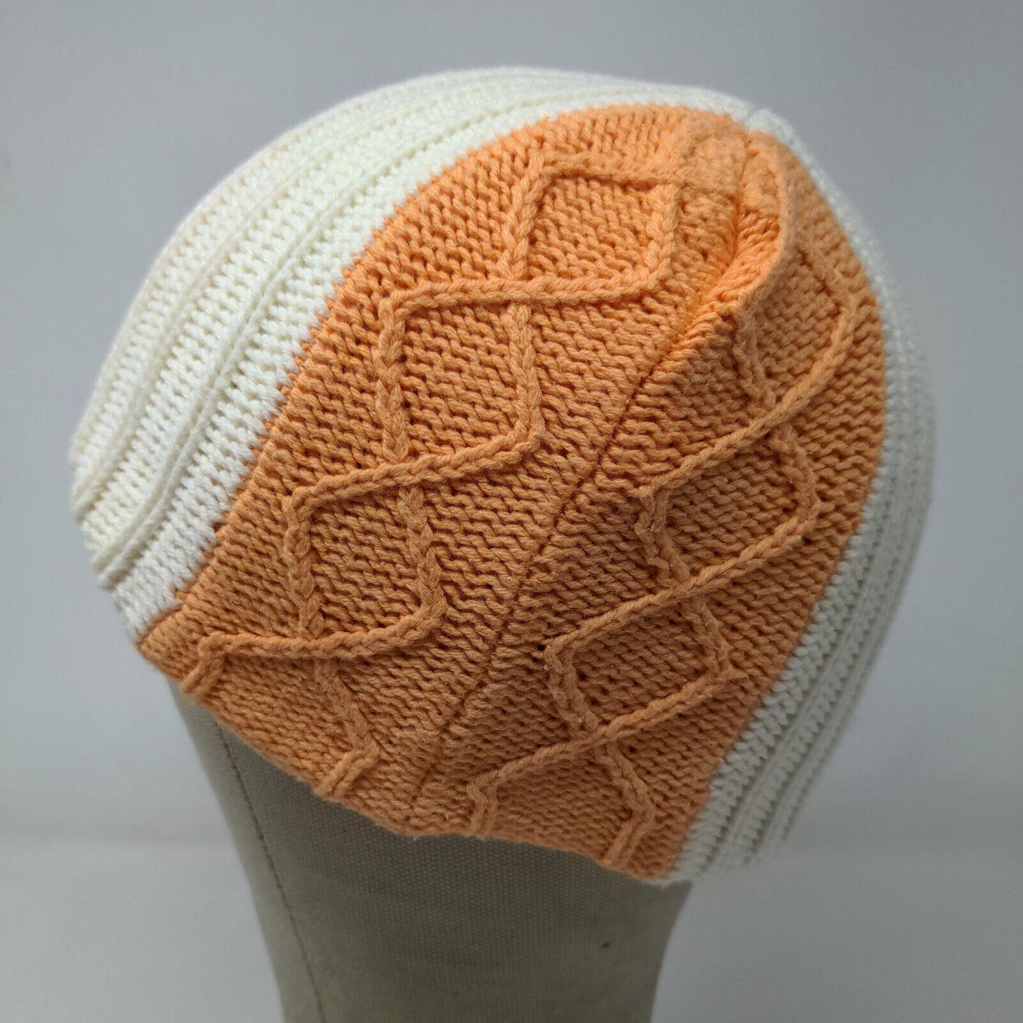 Mudd Headwear Girls Cable Knit Beanie Hat Multi Striped OSFA