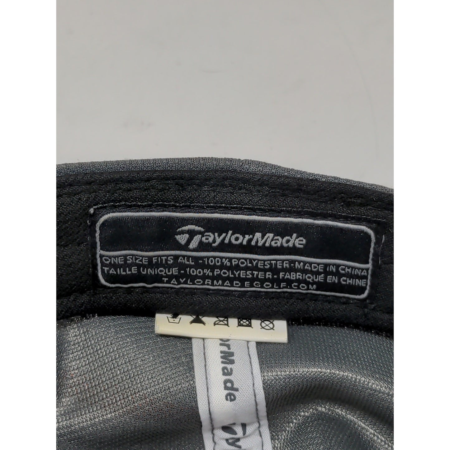 Taylormade Your1 1R OSFA Slideback Golf Hat White & Gray Slideback