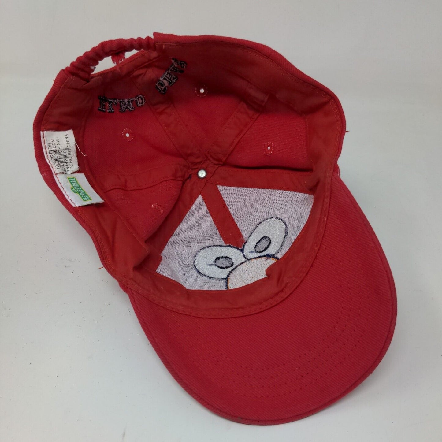 Sesame Street Boy's Stretchy Hat Red Elmo Gear Embroidered Face Cotton