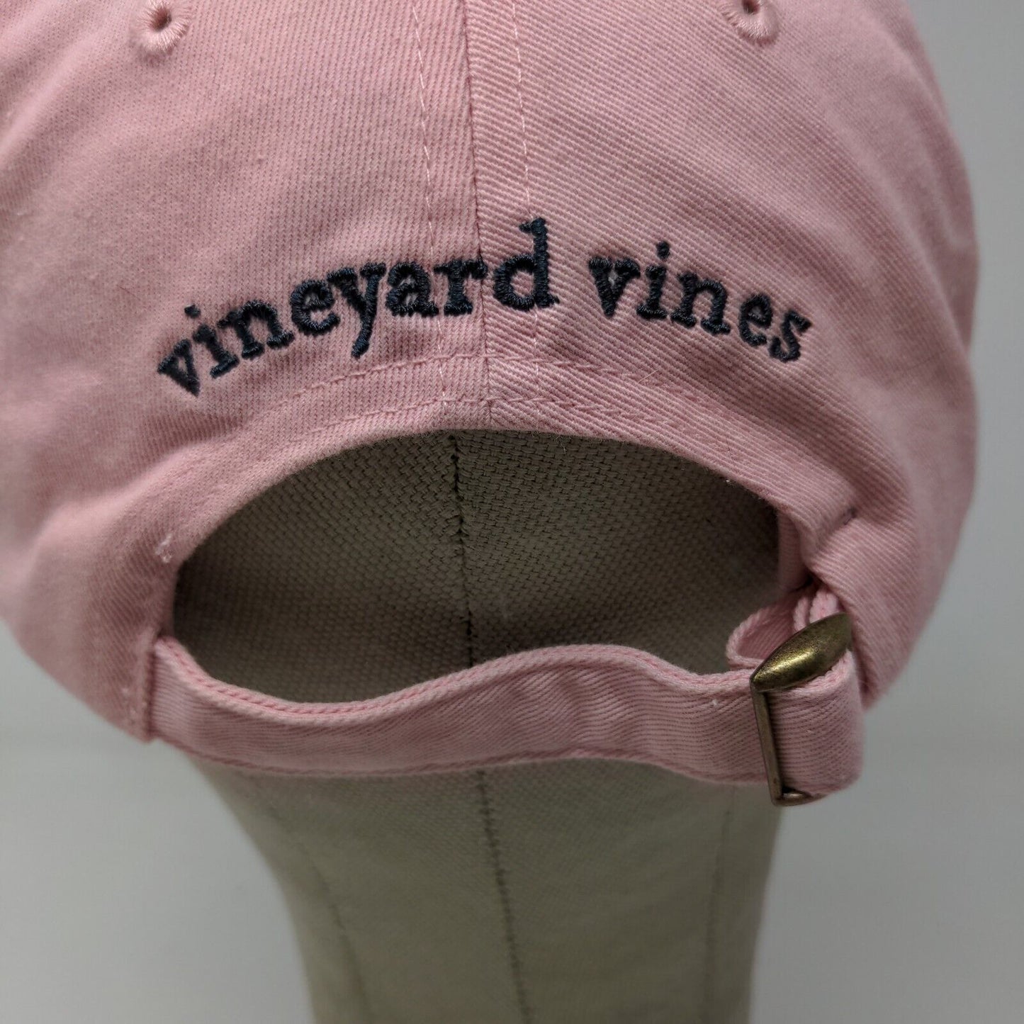 Vineyard Vines Shep & Ian Women's Slideback Hat Pink Embroidered Logo Whale